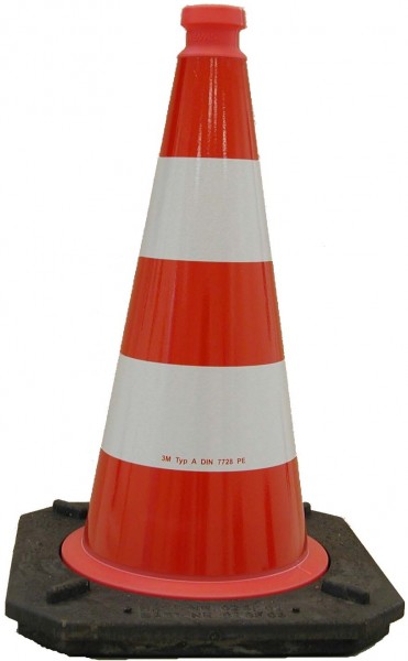 TL-Verkehrsleitkegel 50 cm retroreflektierend (FolieRA1), BASt-geprüft